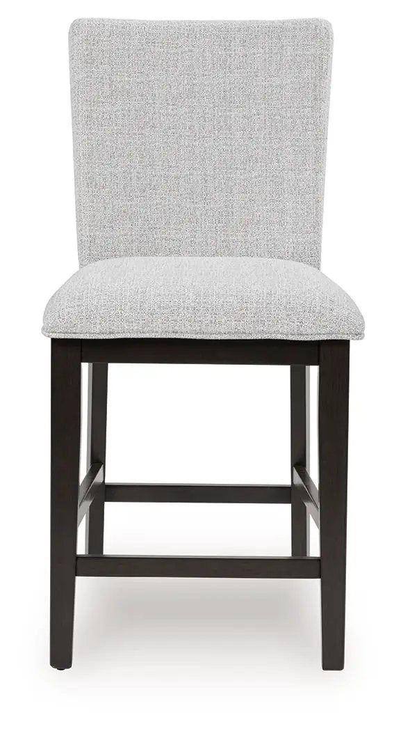Neymorton - Upholstered Barstool (Set of 2) - Dark Grayish Brown by Unique Piece Furniture