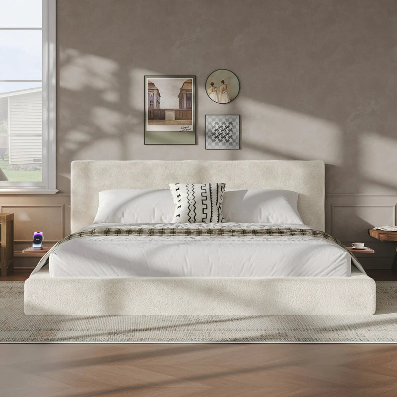 AirFrame King Bed Frame with Adjustable Sliding Side Table by HouseOfZazla