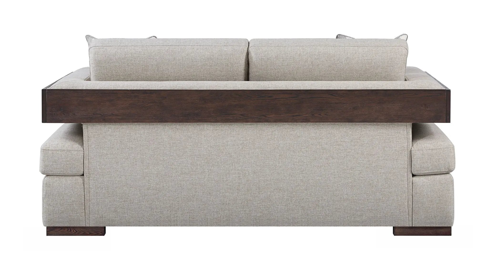 Niamey - Loveseat With 2 Toss Pillows - Walnut by Unique Piece Furniture