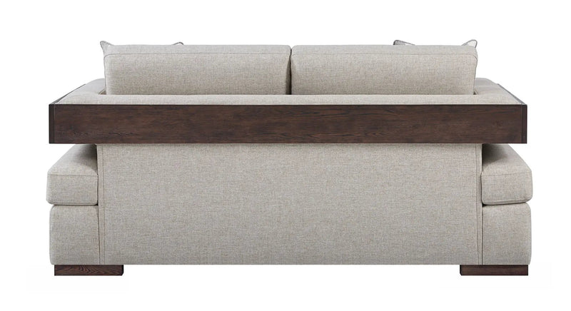 Niamey Loveseat With 2 Toss Pillows - Walnut by HouseOfZazla