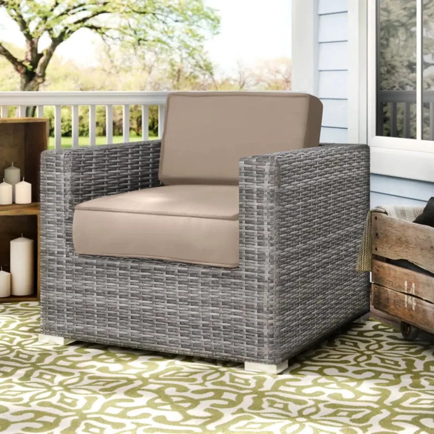 Patio Chair With Cushions Stylish Design by Unique Piece Furniture
