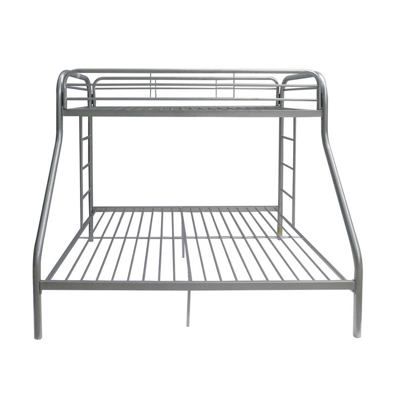 Tritan - Twin / Full Bunk Bed - Silver by HouseOfZazla