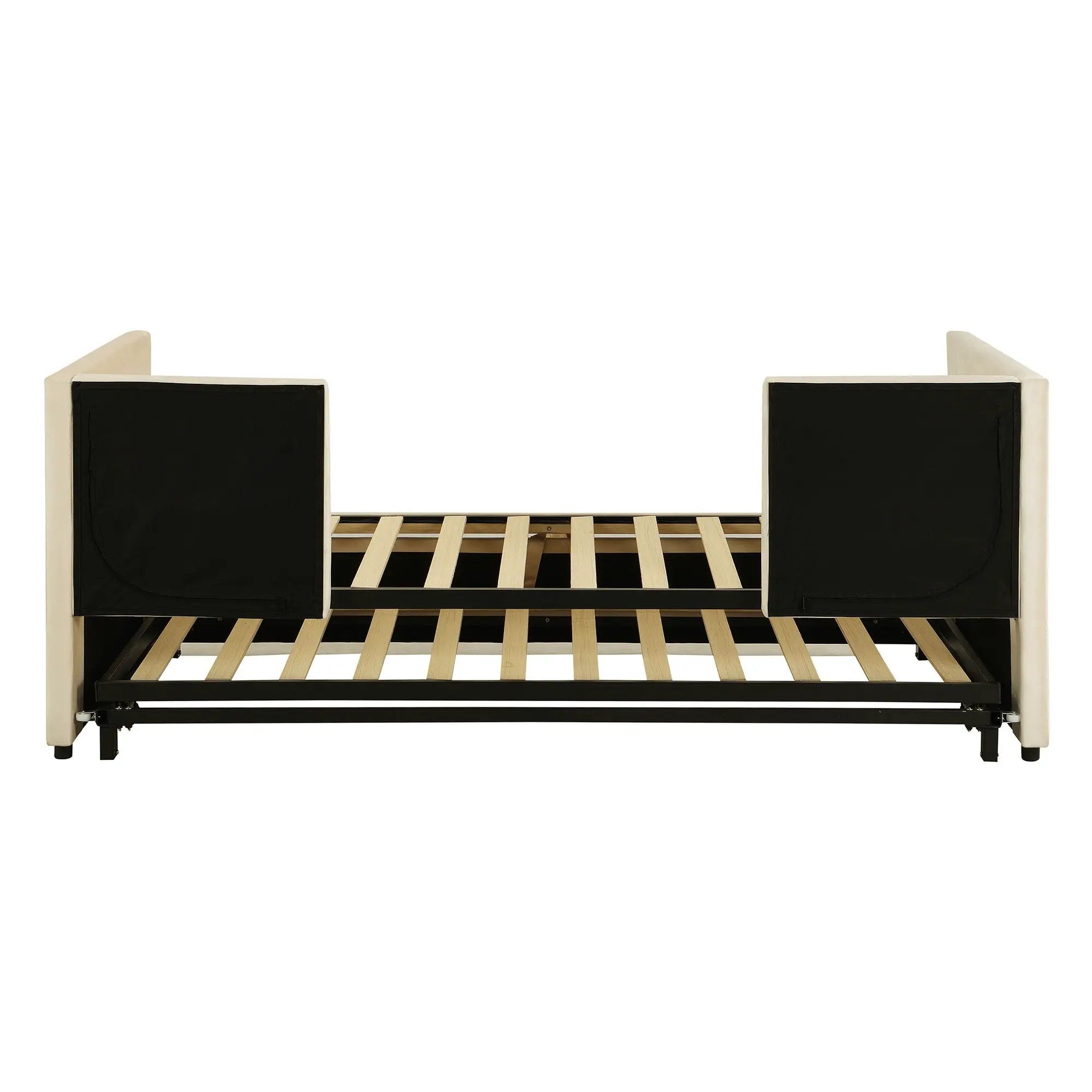 Twin Size Upholstered Daybed With Pop Up Trundle by Unique Piece Furniture
