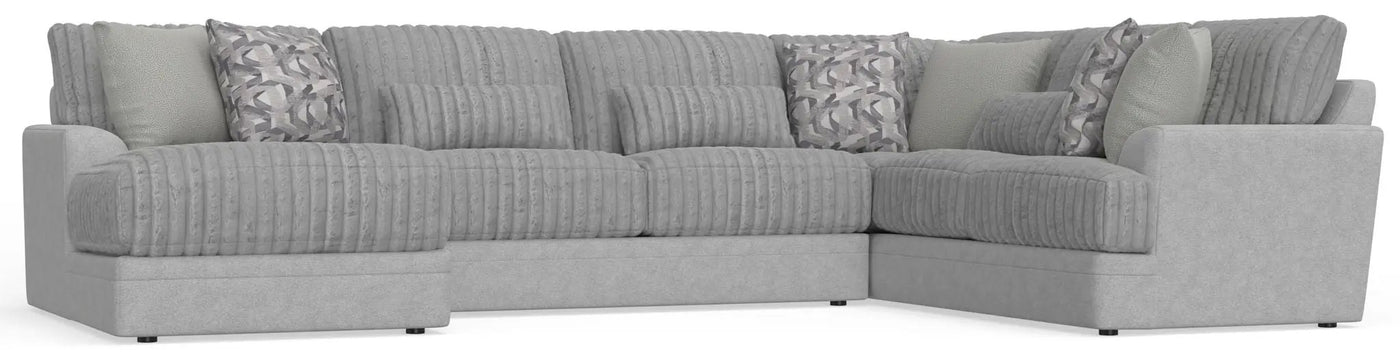 Titan - Sectional With Comfort Coil Seating And Accent Pillows Included by Unique Piece Furniture