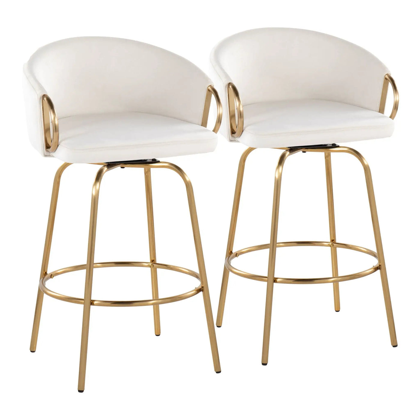 Claire - Contemporary & Glam Counter Stool (Set of 2) by HouseOfZazla