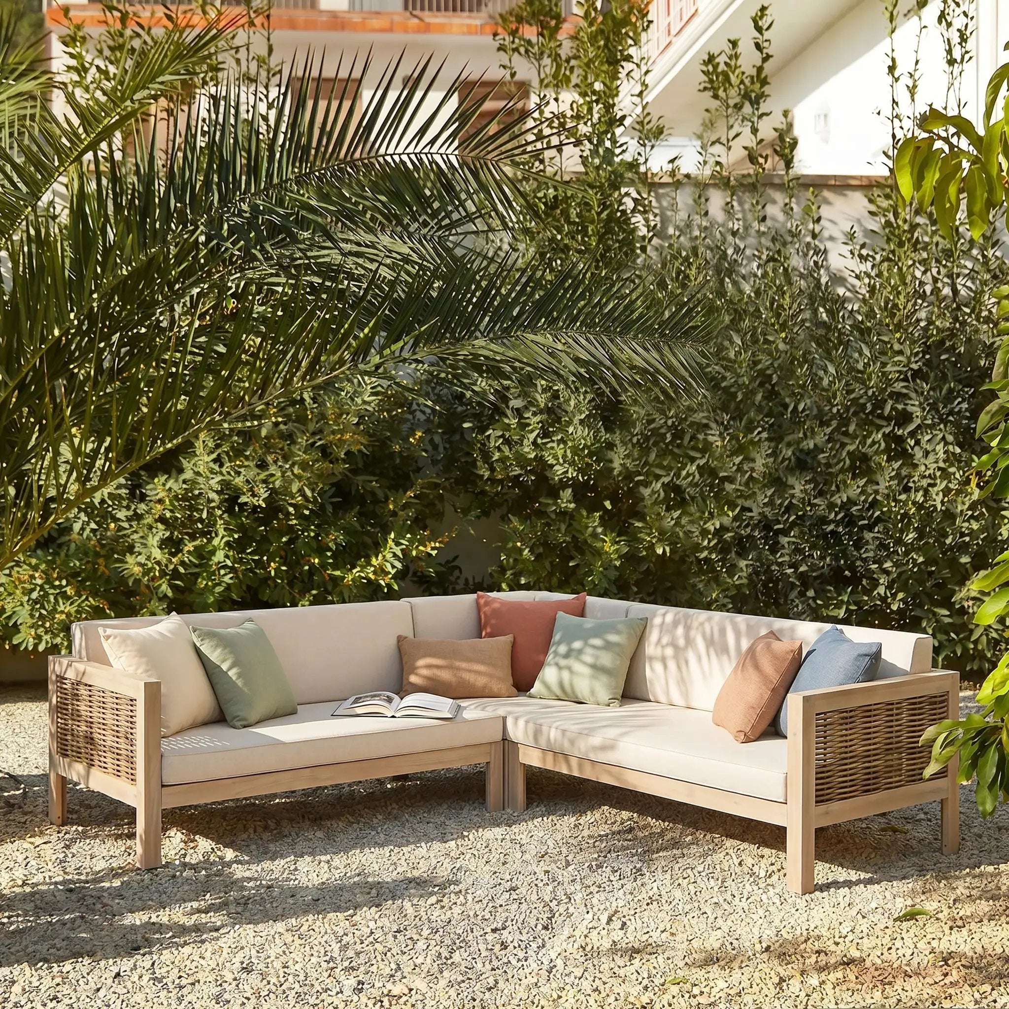 Emir Acacia 5 Seater Sofa Conversational Sets by HouseOfZazla