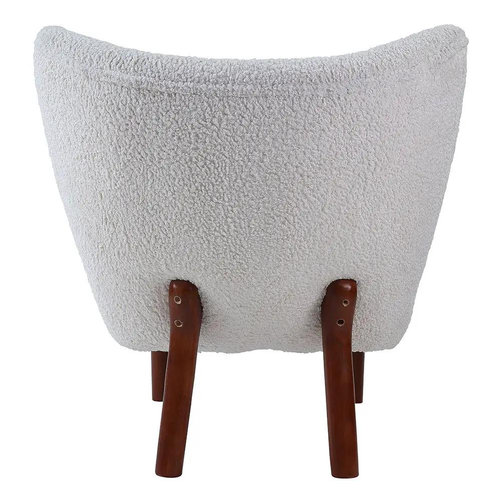 Zusud - Accent Chair - White Teddy Sherpa by Unique Piece Furniture