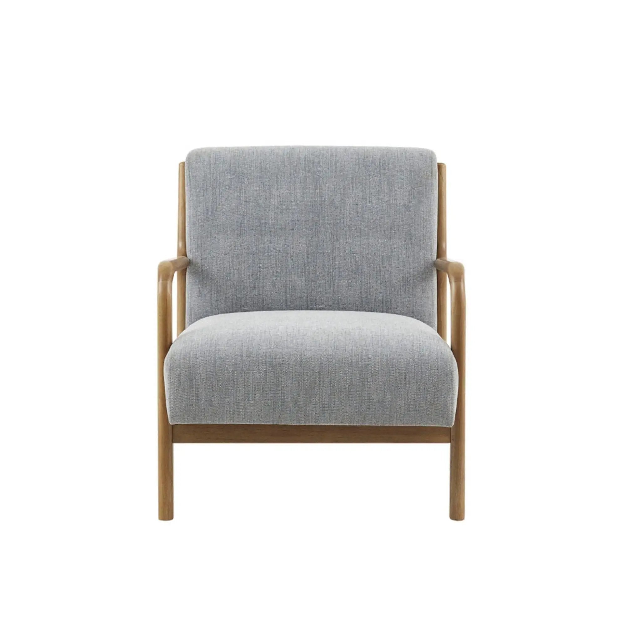 Mid-Century Style Lounge Chair With Upholstered Seat by HouseOfZazla