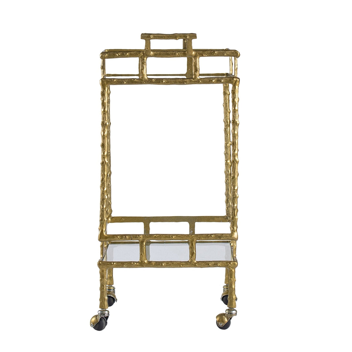 Antique Twig Bar Cart with Two-Tiered Design, photo 5 of 10