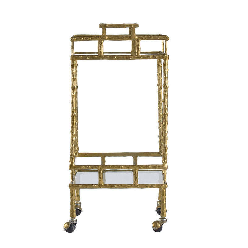 Antique Twig Bar Cart with Two-Tiered Design, photo 5 of 10