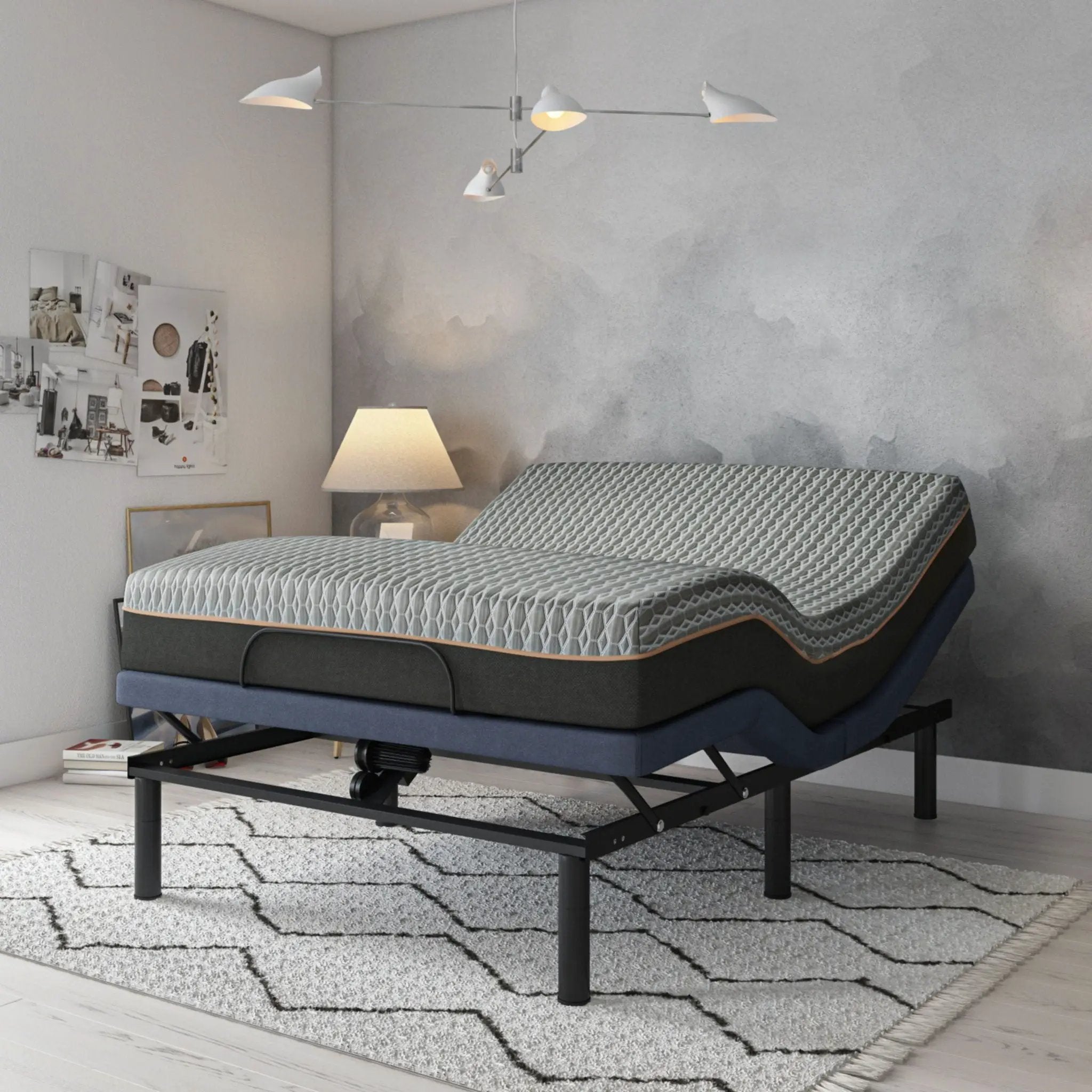 Bt3000 - Adjustable Bed Base With Head And Foot Position Adjustment by HouseOfZazla