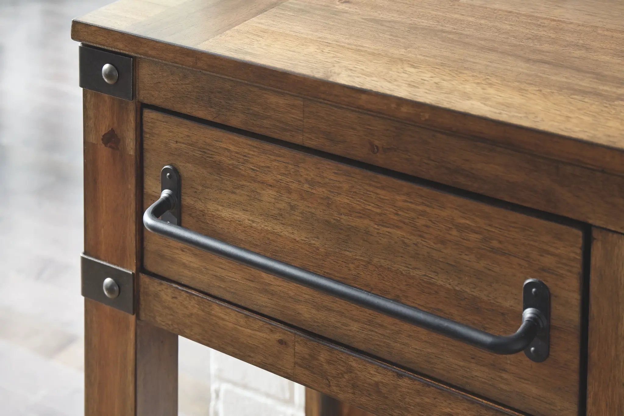 Roybeck - Accent Cabinet - Light Brown / Bronze by Unique Piece Furniture