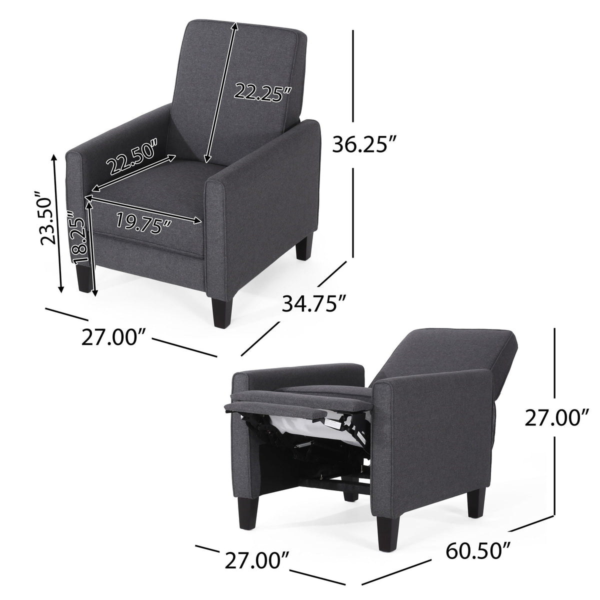 Elegant Push Back Chair For Home, photo 4 of 14