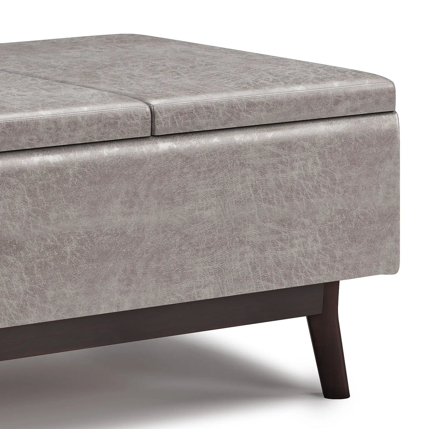 Owen - Tray Top Small Coffee Table Upholstered Storage Ottoman by Unique Piece Furniture