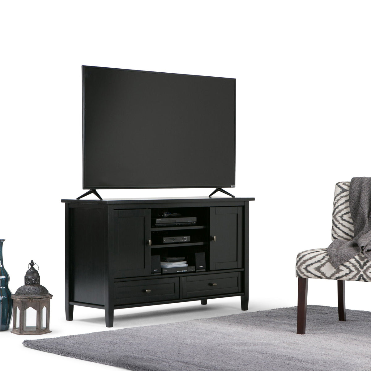 Handcrafted Shaker Style TV Stand with Drawer Storage - Multiple Colors, photo 6 of 40