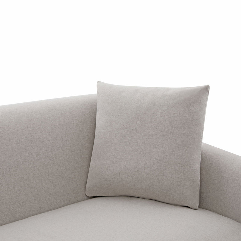 3 Seater Sofa With Wrap Around Armrests And Throw Pillows by HouseOfZazla