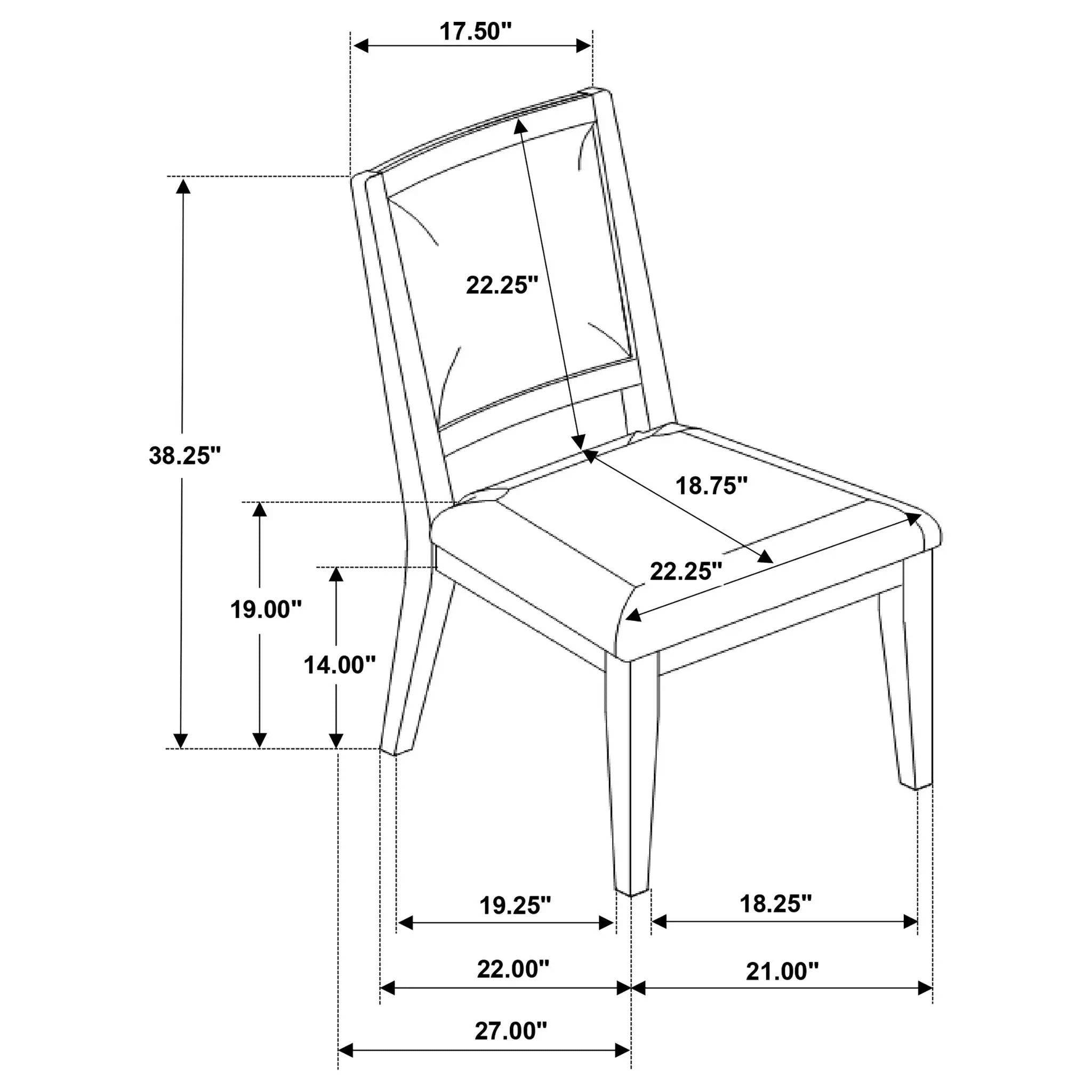 Verdugo - Cushioned Dining Chair (Set of 2) - White Washed by HouseOfZazla