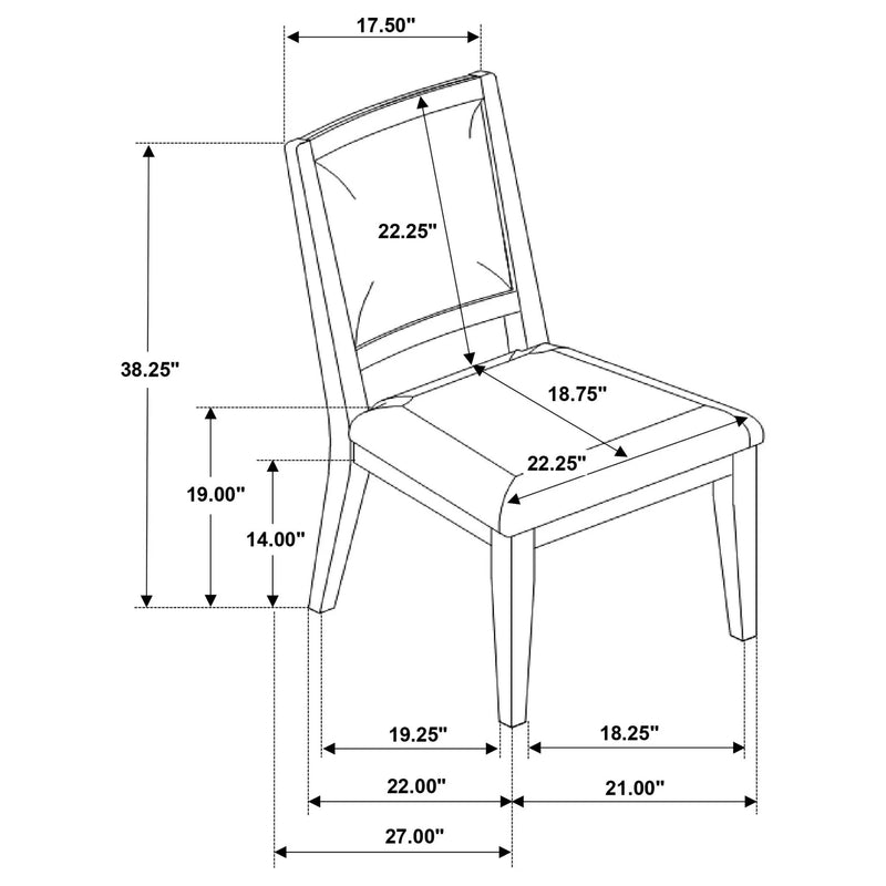Verdugo - Cushioned Dining Chair (Set of 2) - White Washed by HouseOfZazla