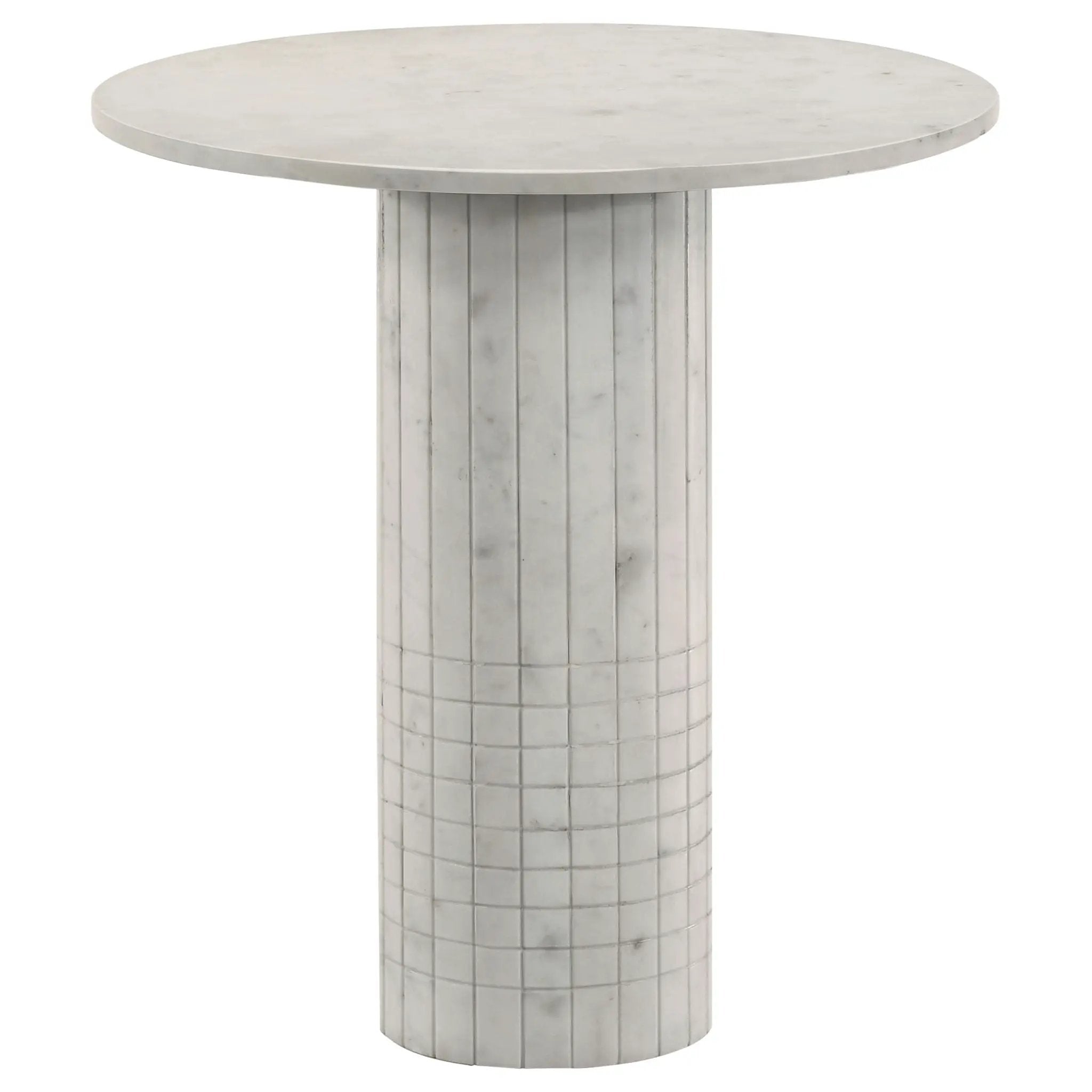 Astoria 3-piece Marble Coffee and End Table Set White by Unique Piece Furniture