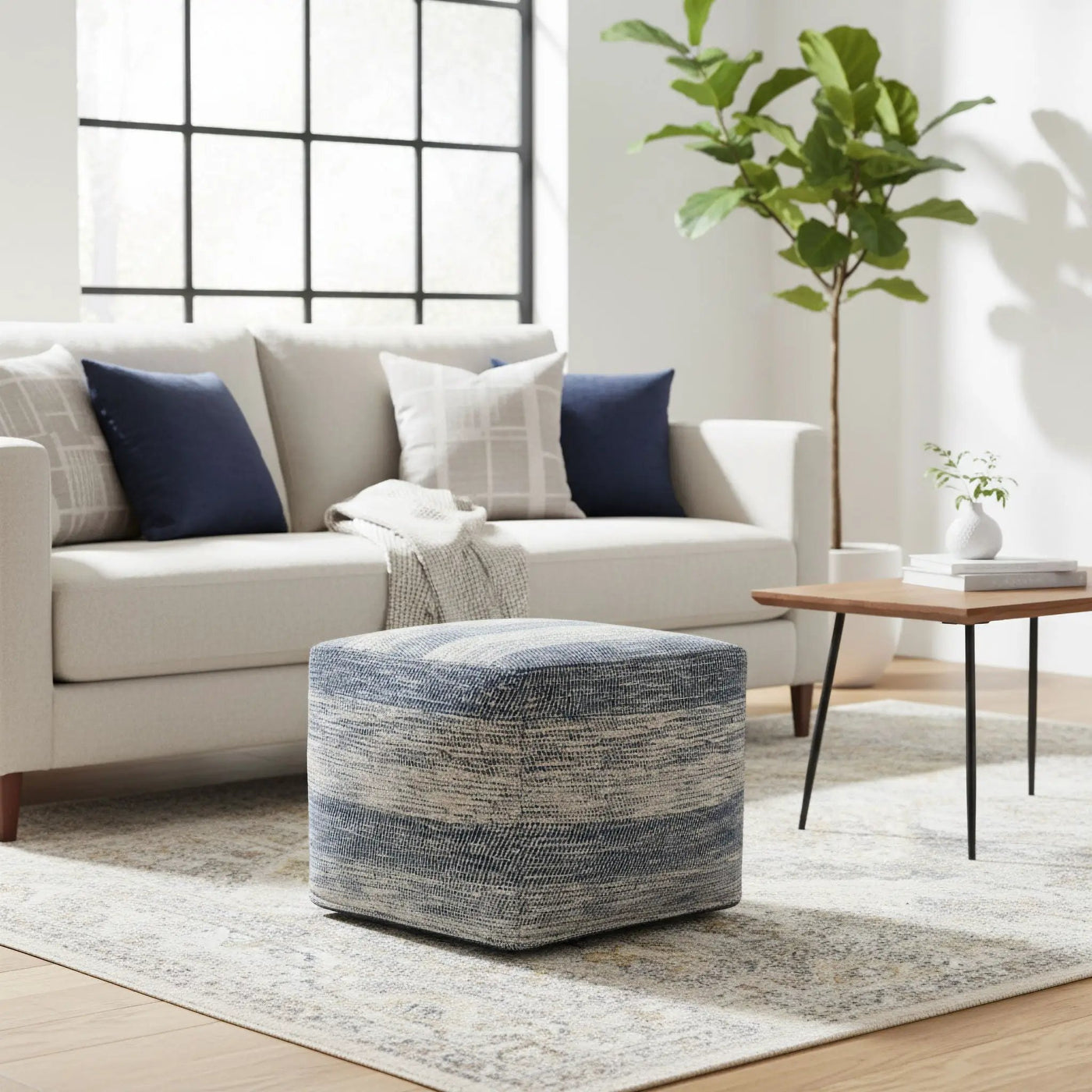 Clay - Square Pouf, Upholstered by HouseOfZazla