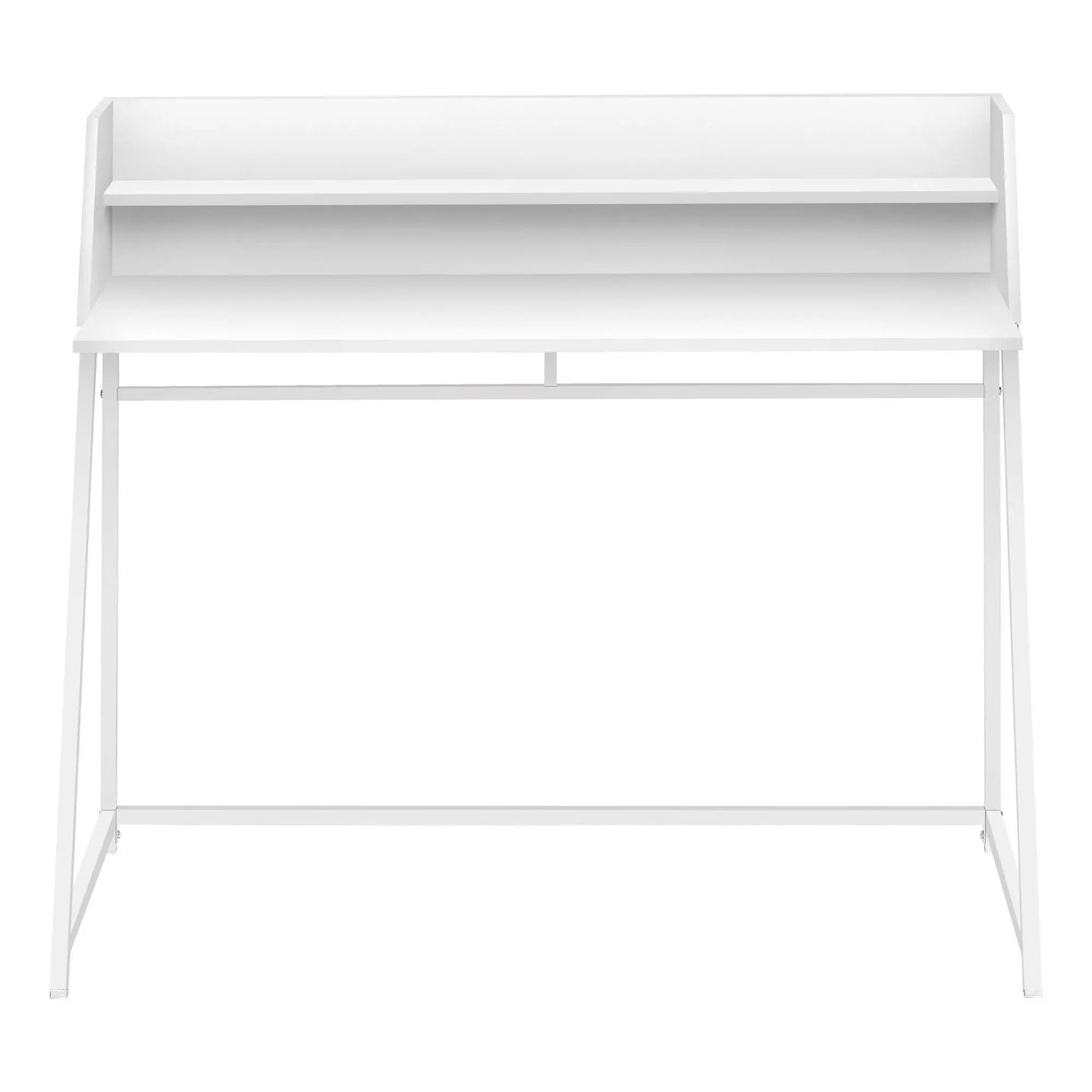 Computer Desk For Home Office, Laptop, Storage Shelves, Marble Look Contemporary & Modern by Unique Piece Furniture