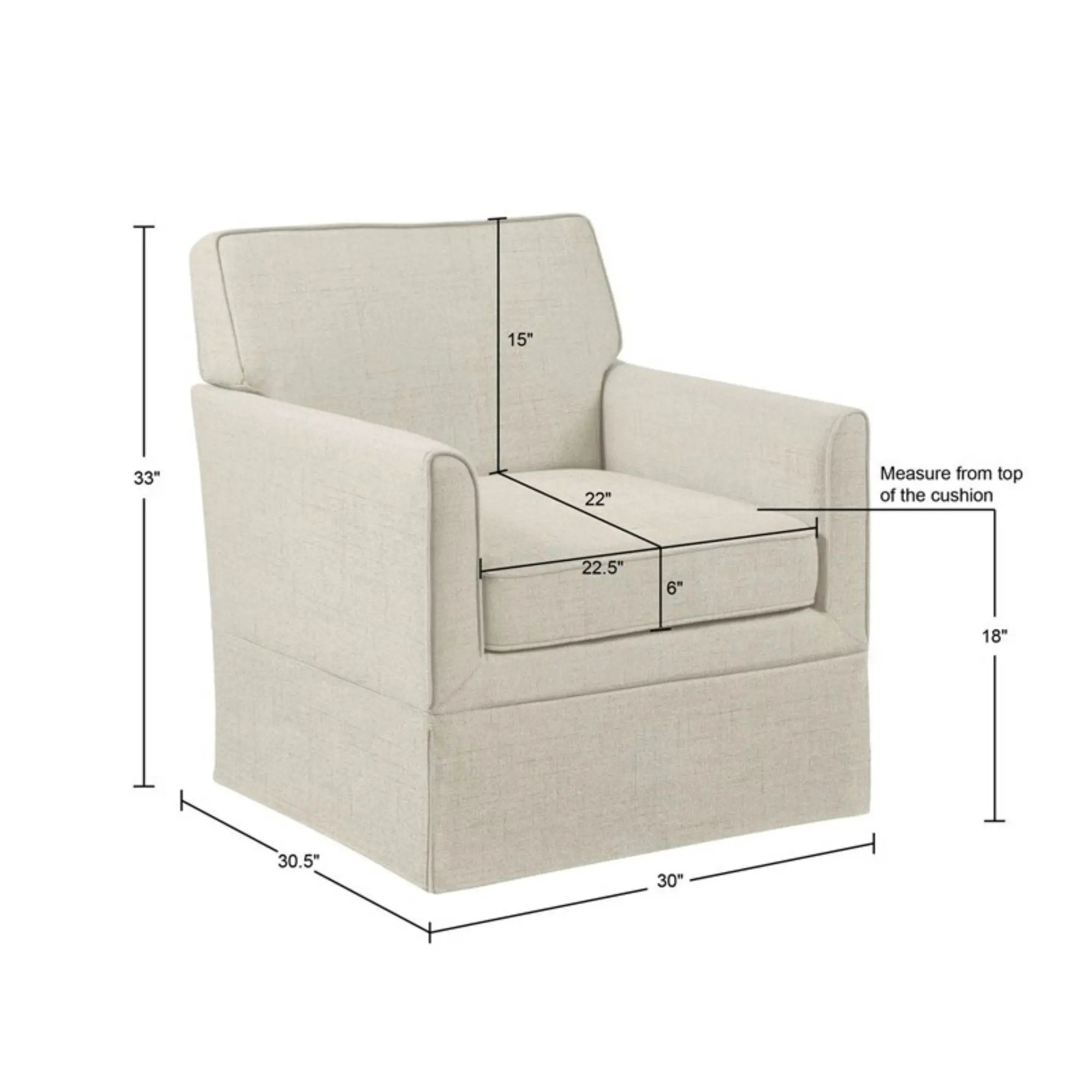 Timeless - Accent Armchair With Classic Track Arm Silhouette And Skirted Base by HouseOfZazla
