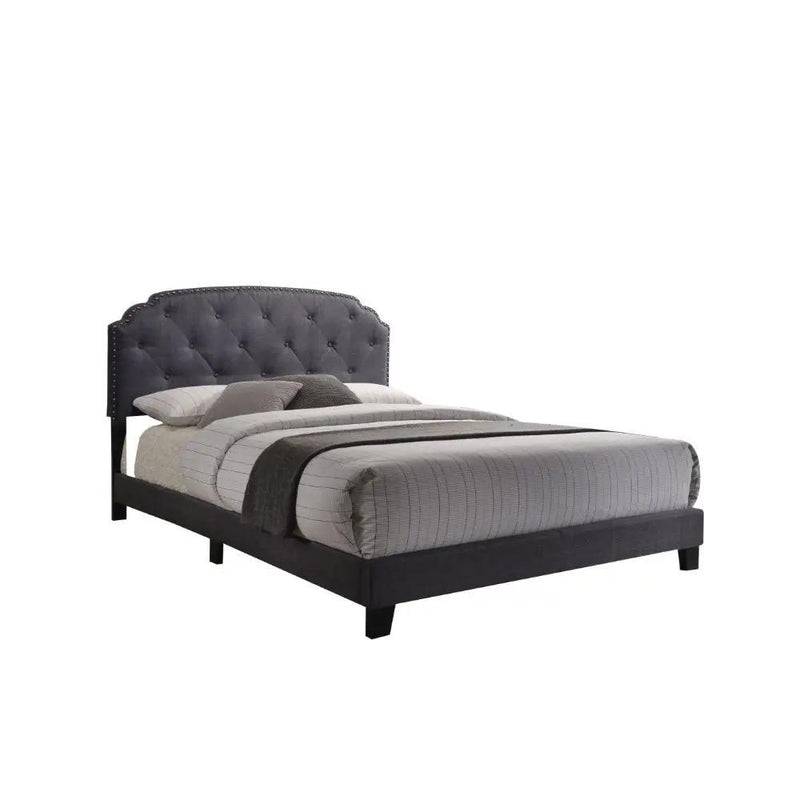 Tradilla - Queen Bed - Gray Fabric by Unique Piece Furniture