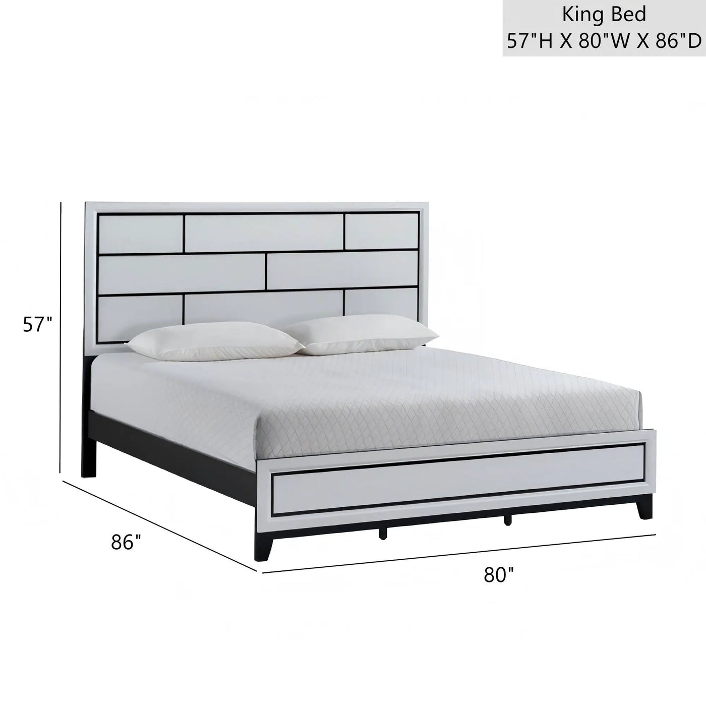 Glasgow - Bed Frame With Durable Construction by HouseOfZazla
