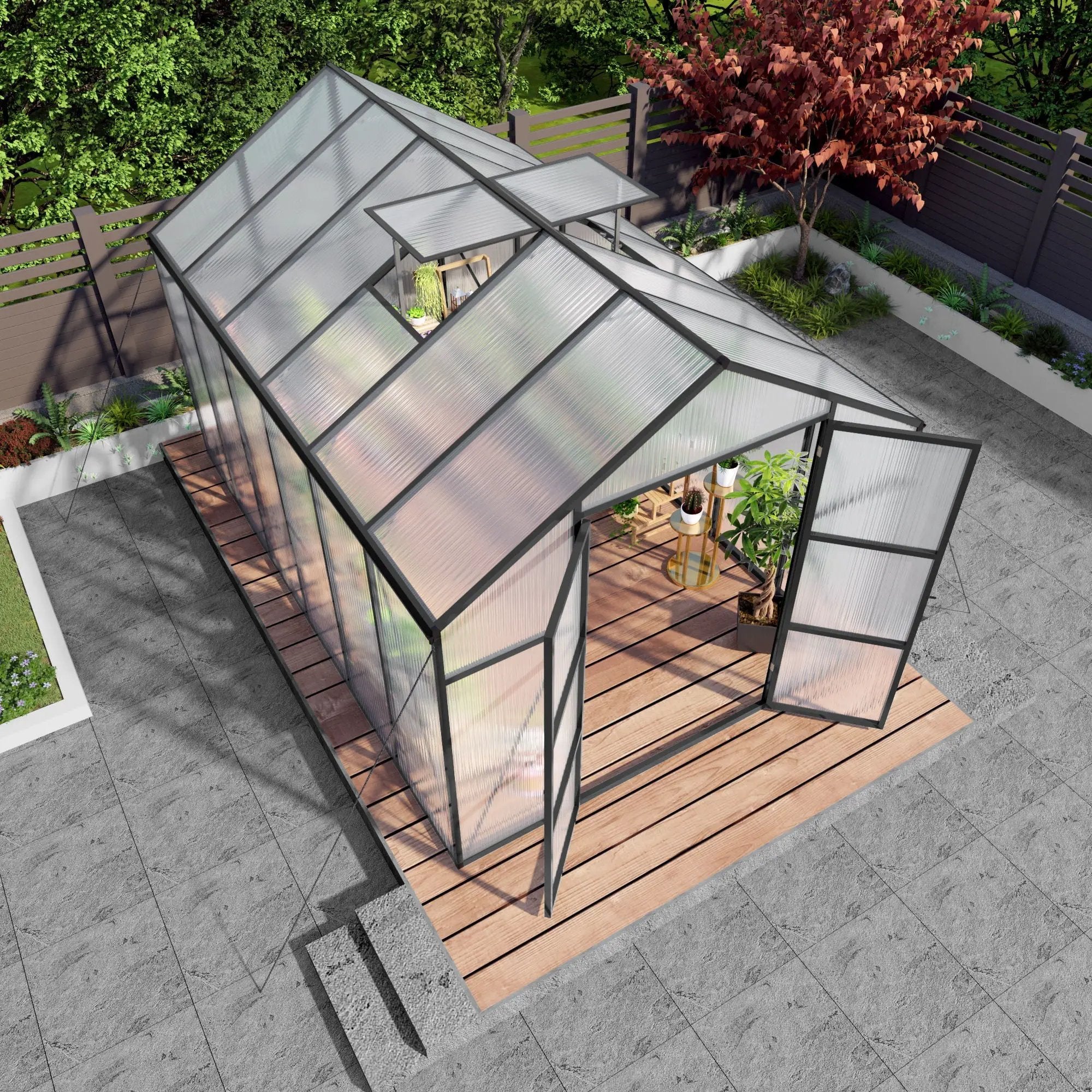 Gain Height Windproof house All Season Outdoor Garden Shelter by HouseOfZazla