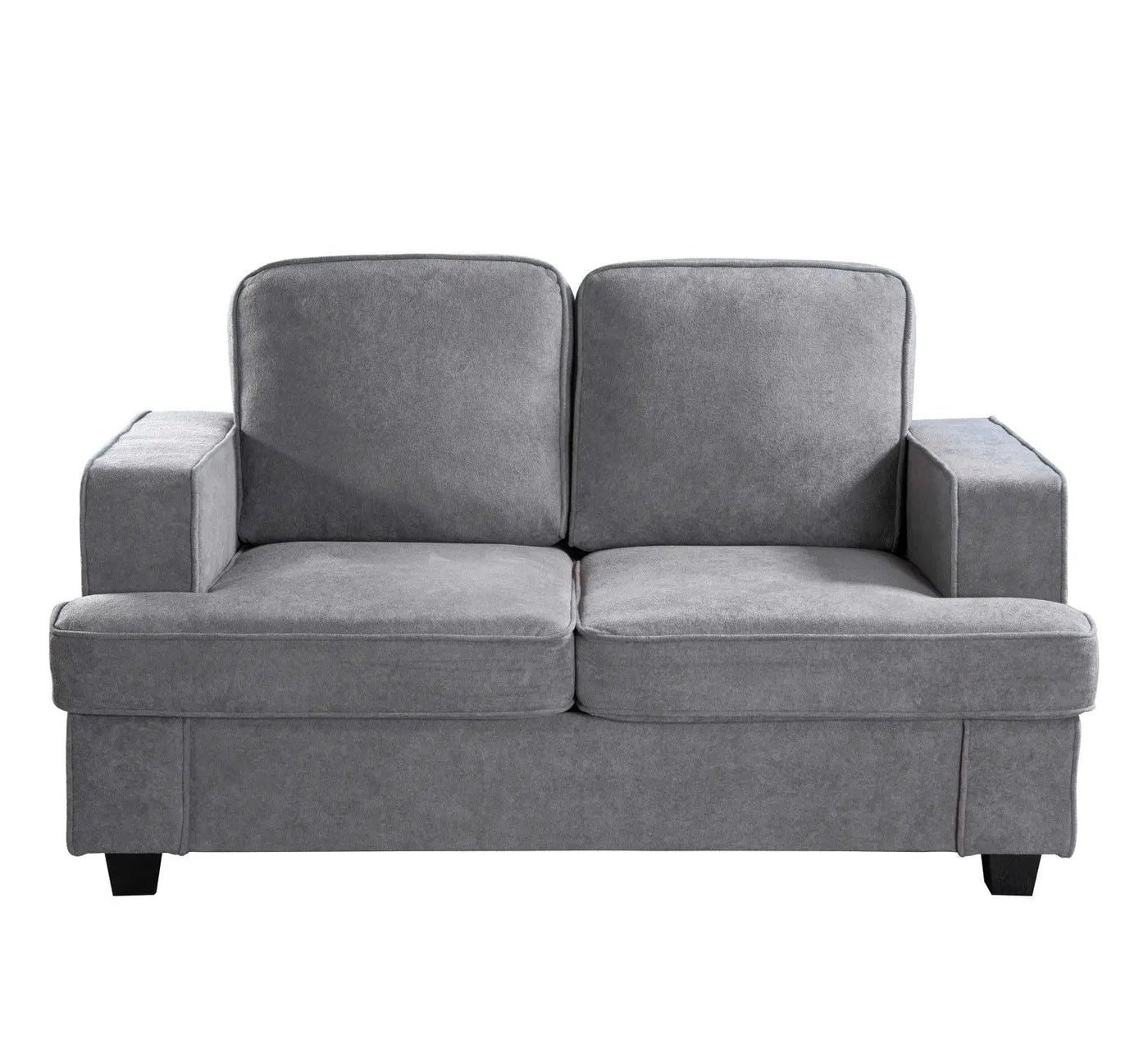 Modern Loveseat, Comfortable 2 Seater Couch With Deep Seating, Loose Back Cushions, Wide Arms by Unique Piece Furniture