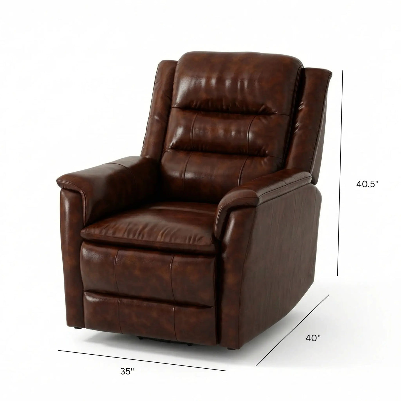 Swivel Recliner With Manual Adjustable Footrest by HouseOfZazla