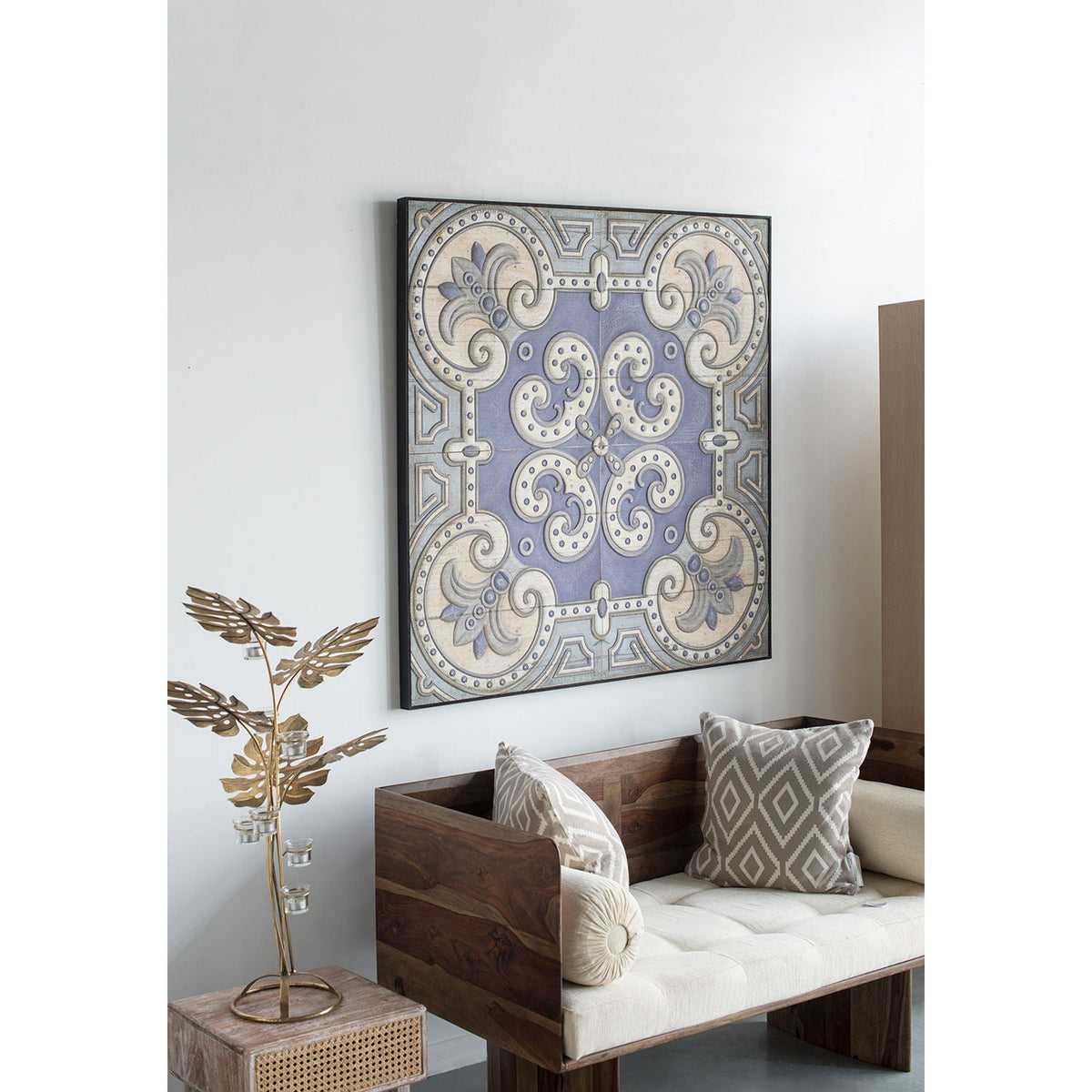 Large Wall Art Panel with Refined Pattern - Multicolor, photo 2 of 7