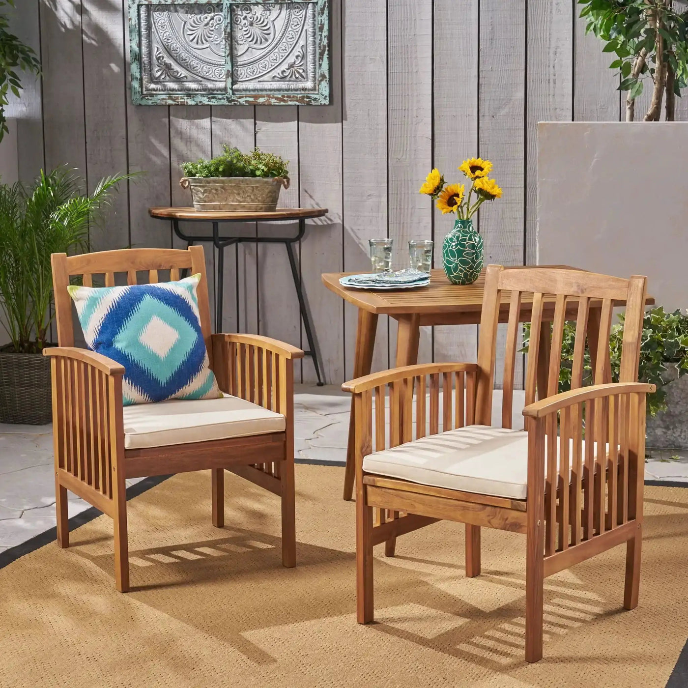 Casa Acacia Dining Chair Set With Cushions by HouseOfZazla