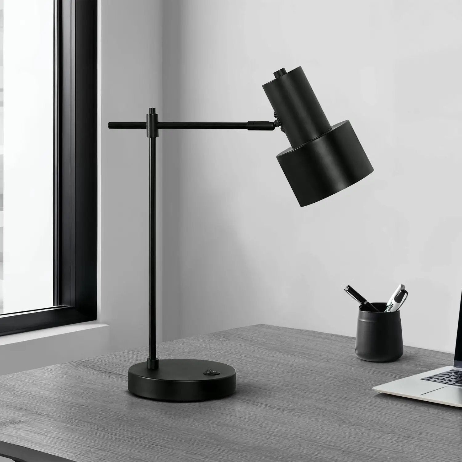Lighting, Table Lamp, USB Port Included, Modern - Black by Unique Piece Furniture