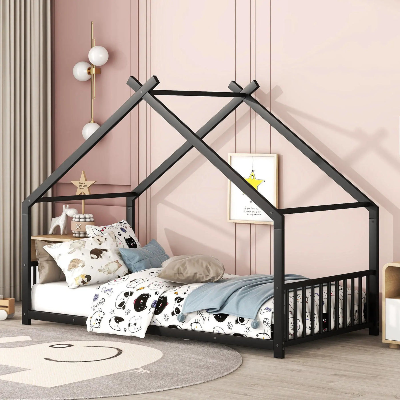 Metal House Bed by HouseOfZazla