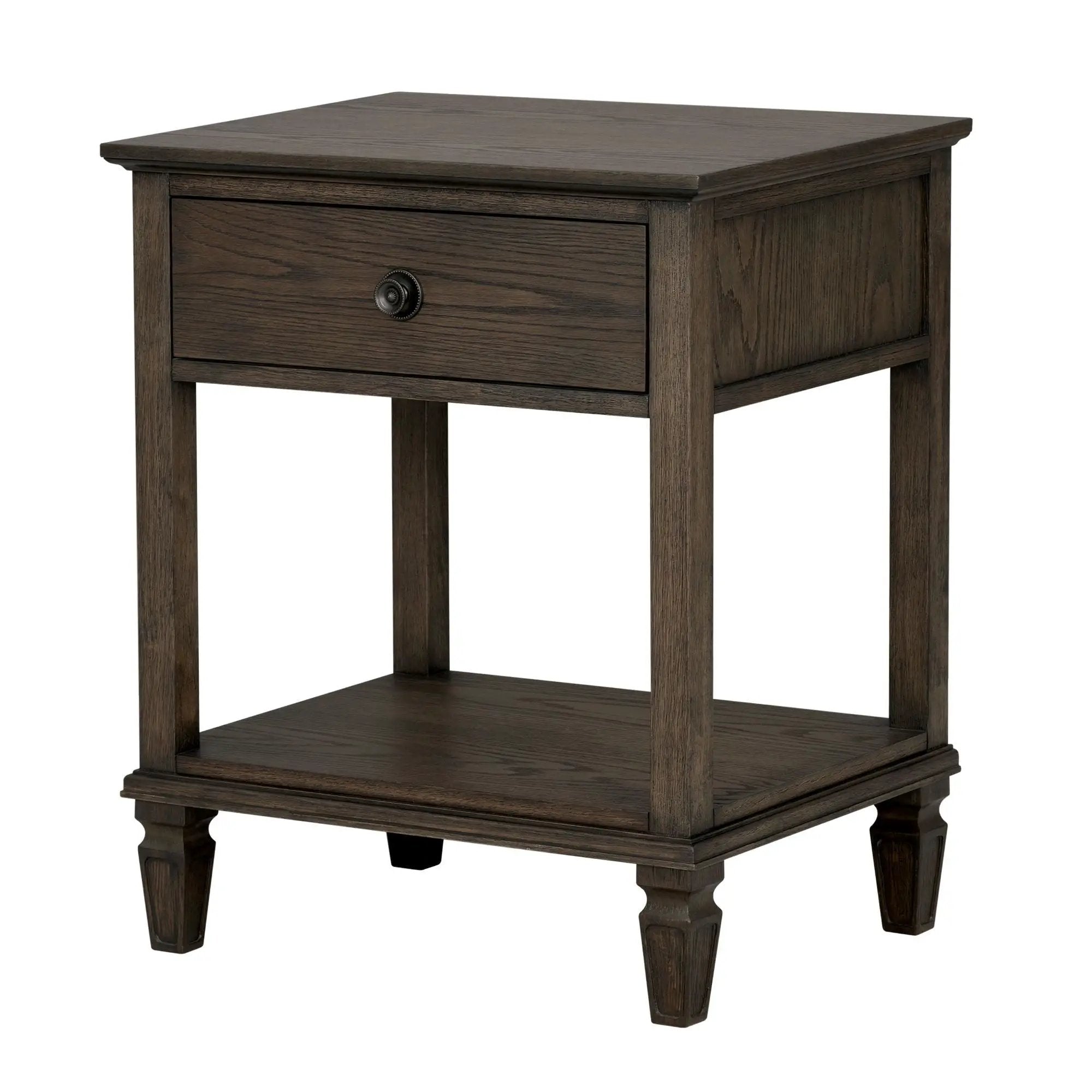 Victoria - Bedside Table With Drawer And Shelf by HouseOfZazla