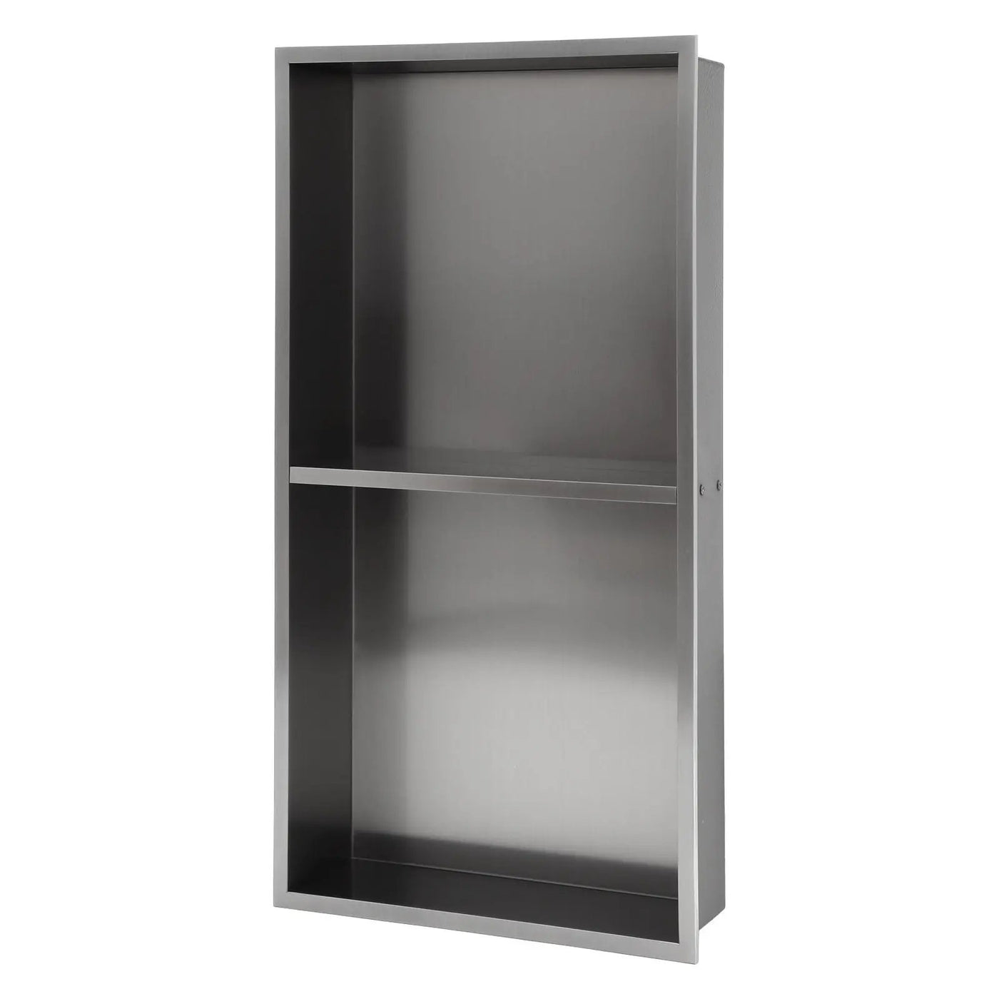 Modern Stainless Steel Shower Niche Double Shelf For Bathroom by HouseOfZazla
