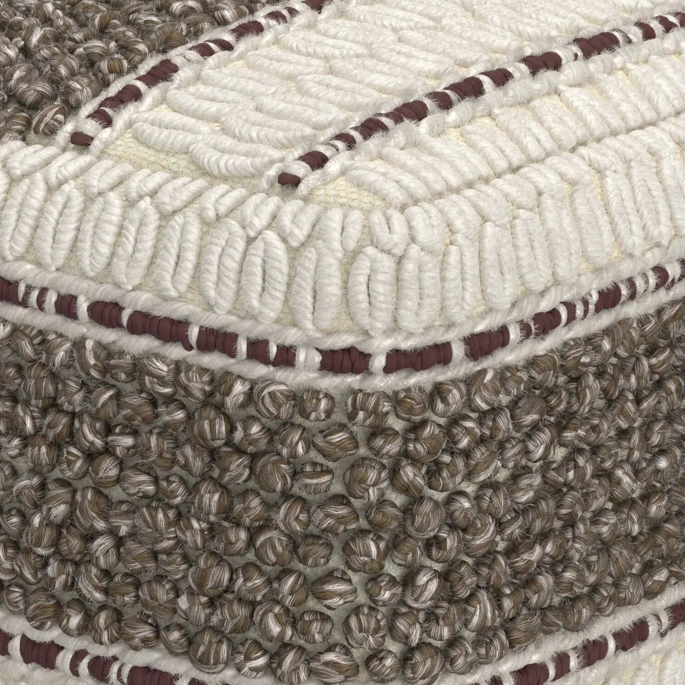 Grady - Handcrafted Square Pouf by HouseOfZazla