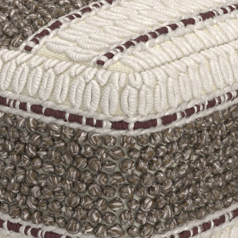 Grady - Handcrafted Square Pouf by HouseOfZazla