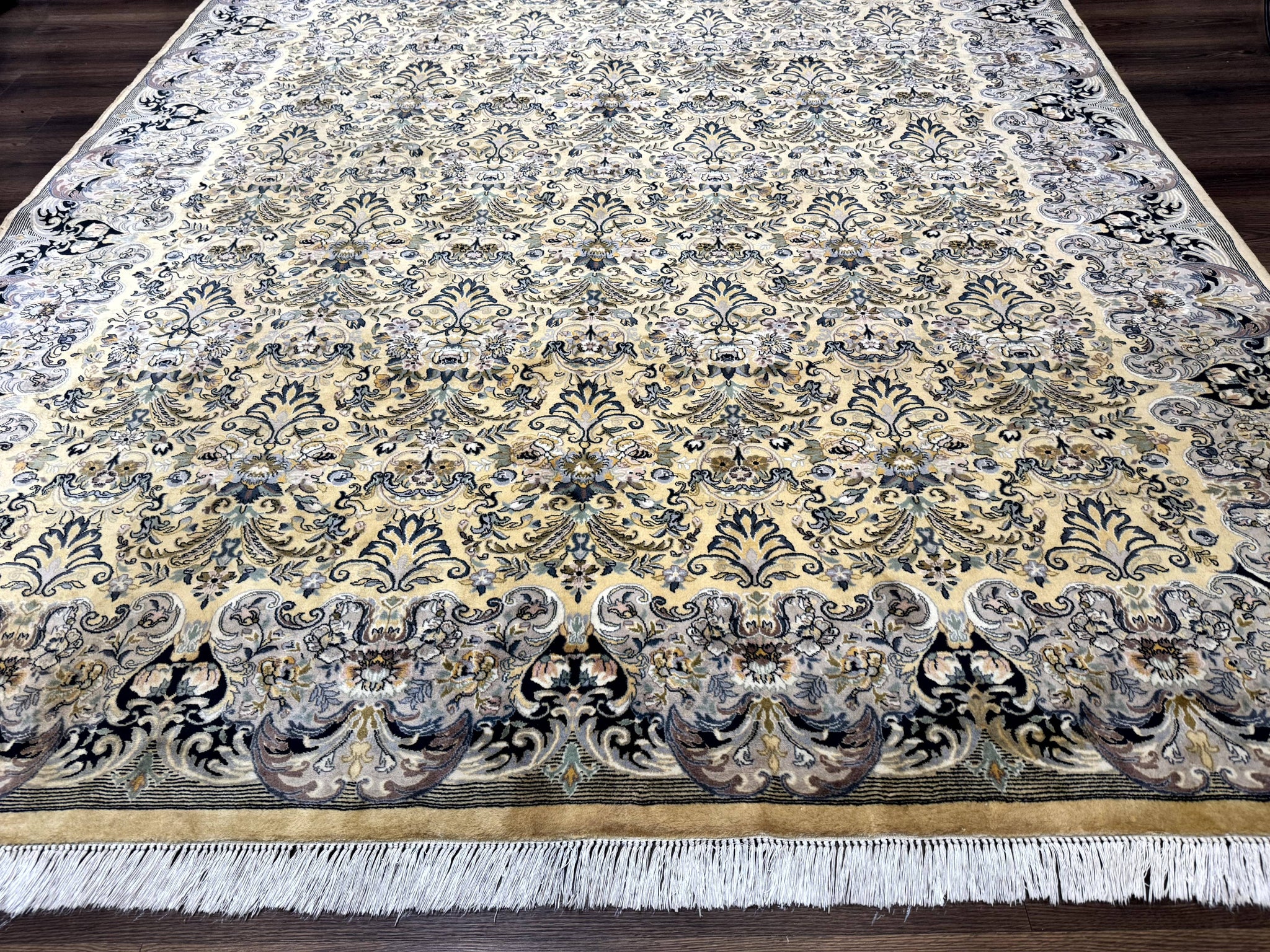 Pak Persian Rug 8x10, Allover Pattern, Fine 225 KPSI, Cream by Jewel Rugs