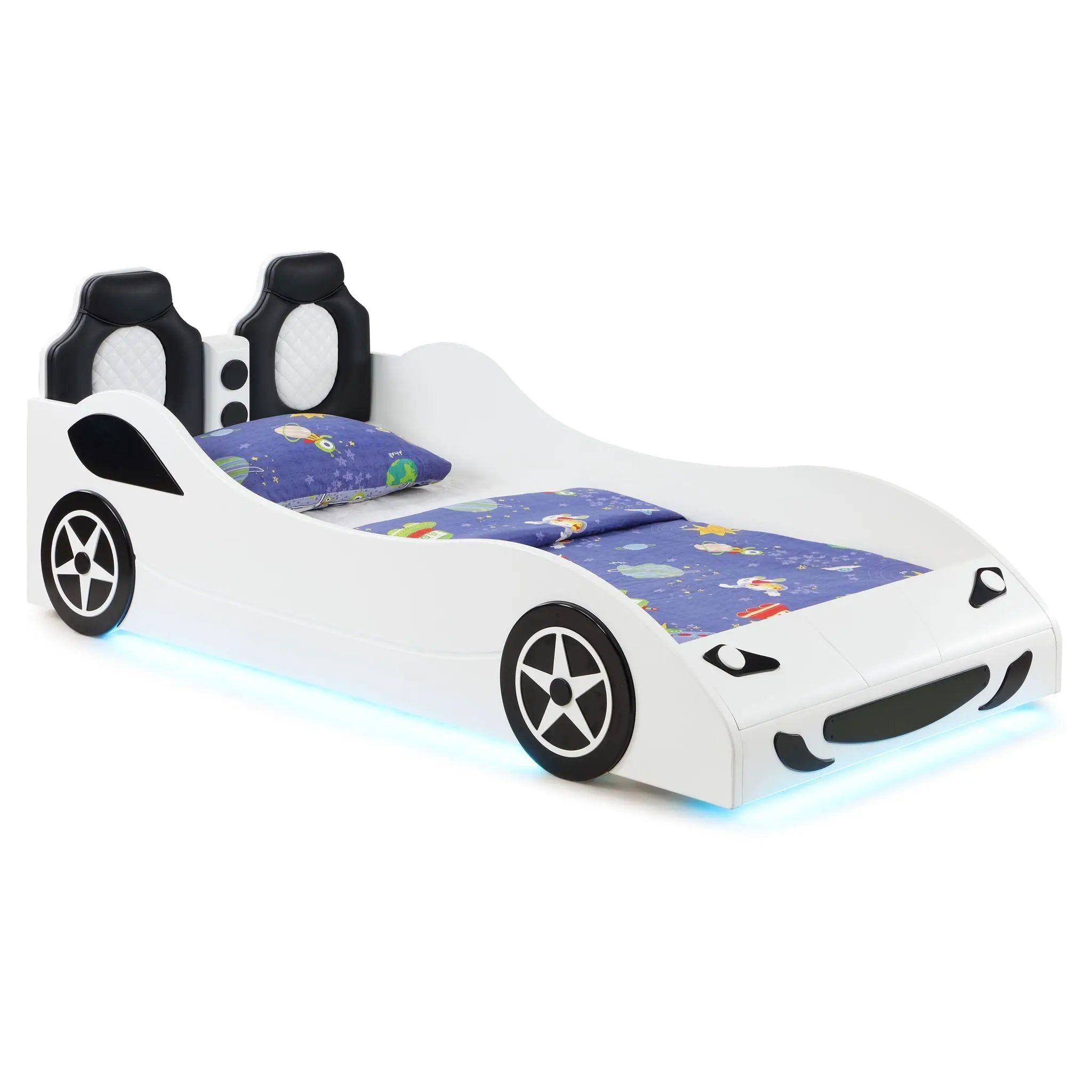 Solana - Race Car Bed With Underglow Lights by HouseOfZazla