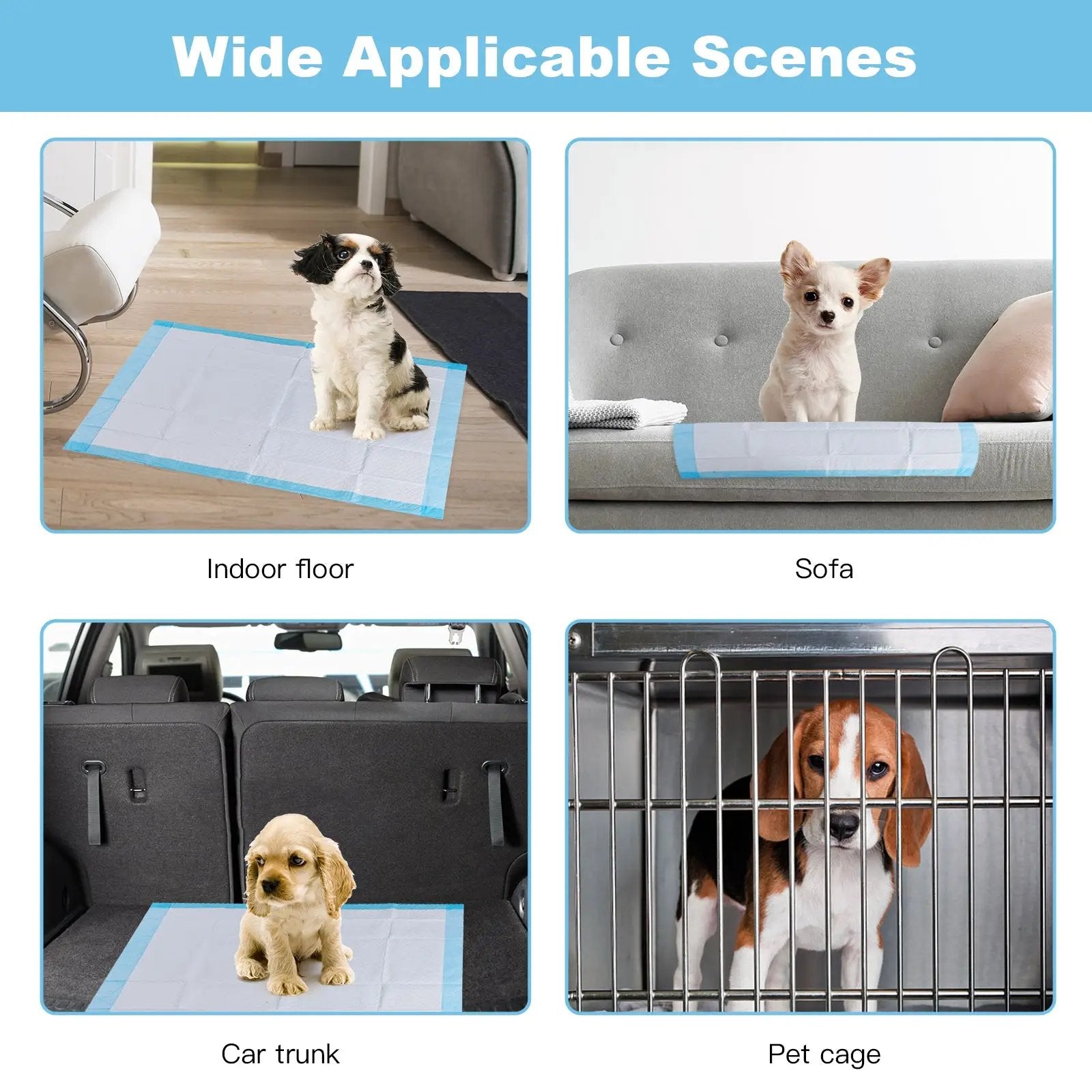 200 Pieces 24 x 24 Inch Pet Wee Pee Piddle Pad by DirectDeals
