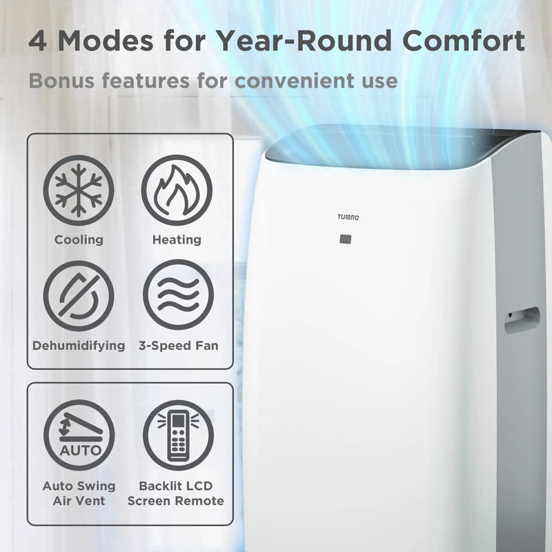 Greenland 14,000 BTU Portable Air Conditioner & Heater by TURBRO