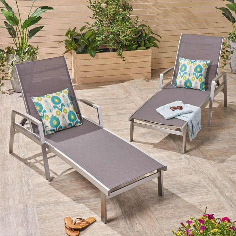 Oxton Chaise Lounge Stylish Outdoor Seating by HouseOfZazla