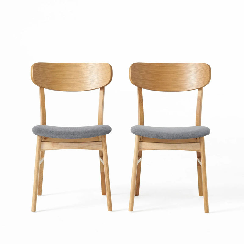 Brilliantine - Dining Chair With Cushion And Wood Frame (Set of 2) by HouseOfZazla