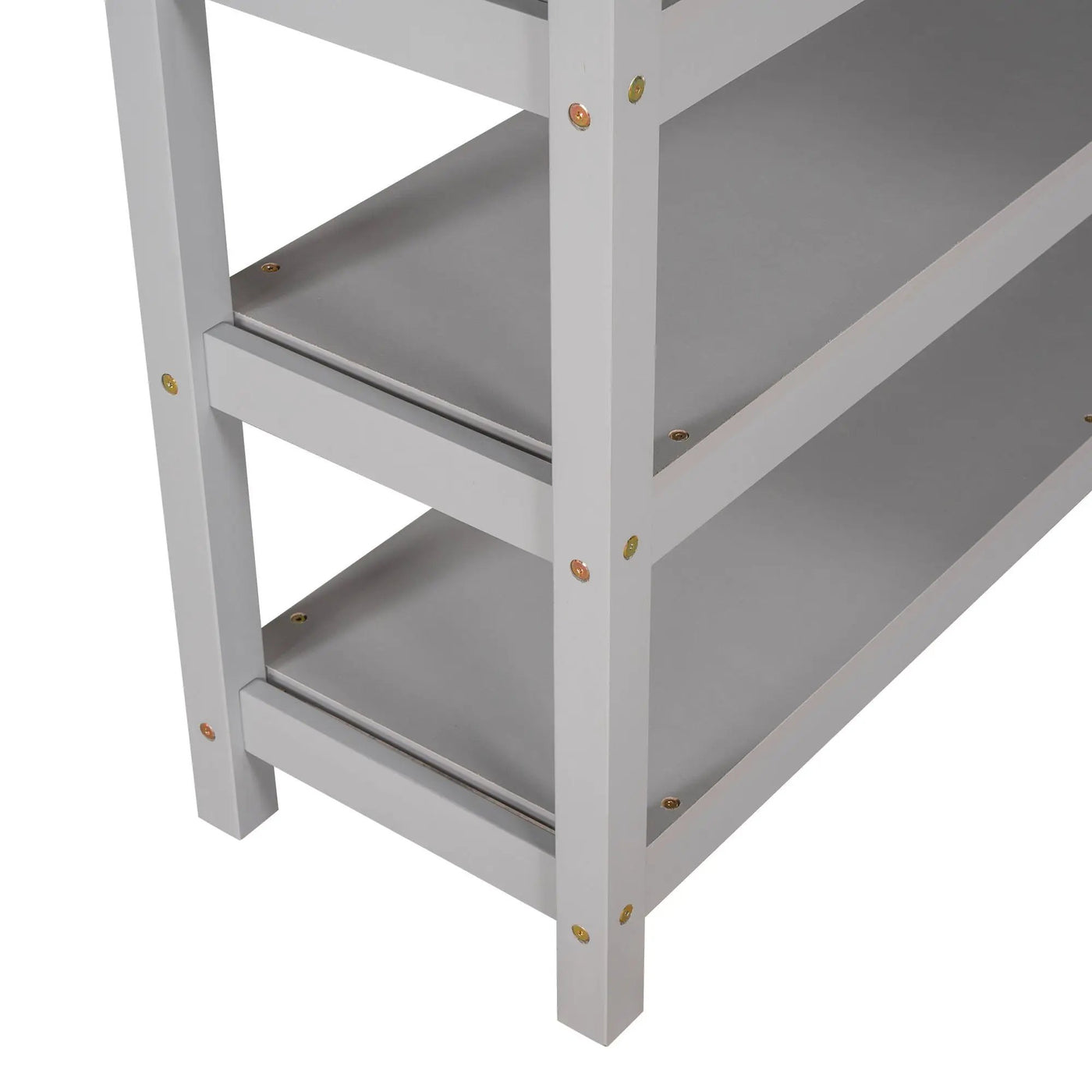 Loft Bed With Storage Shelves And Under Bed Desk by HouseOfZazla
