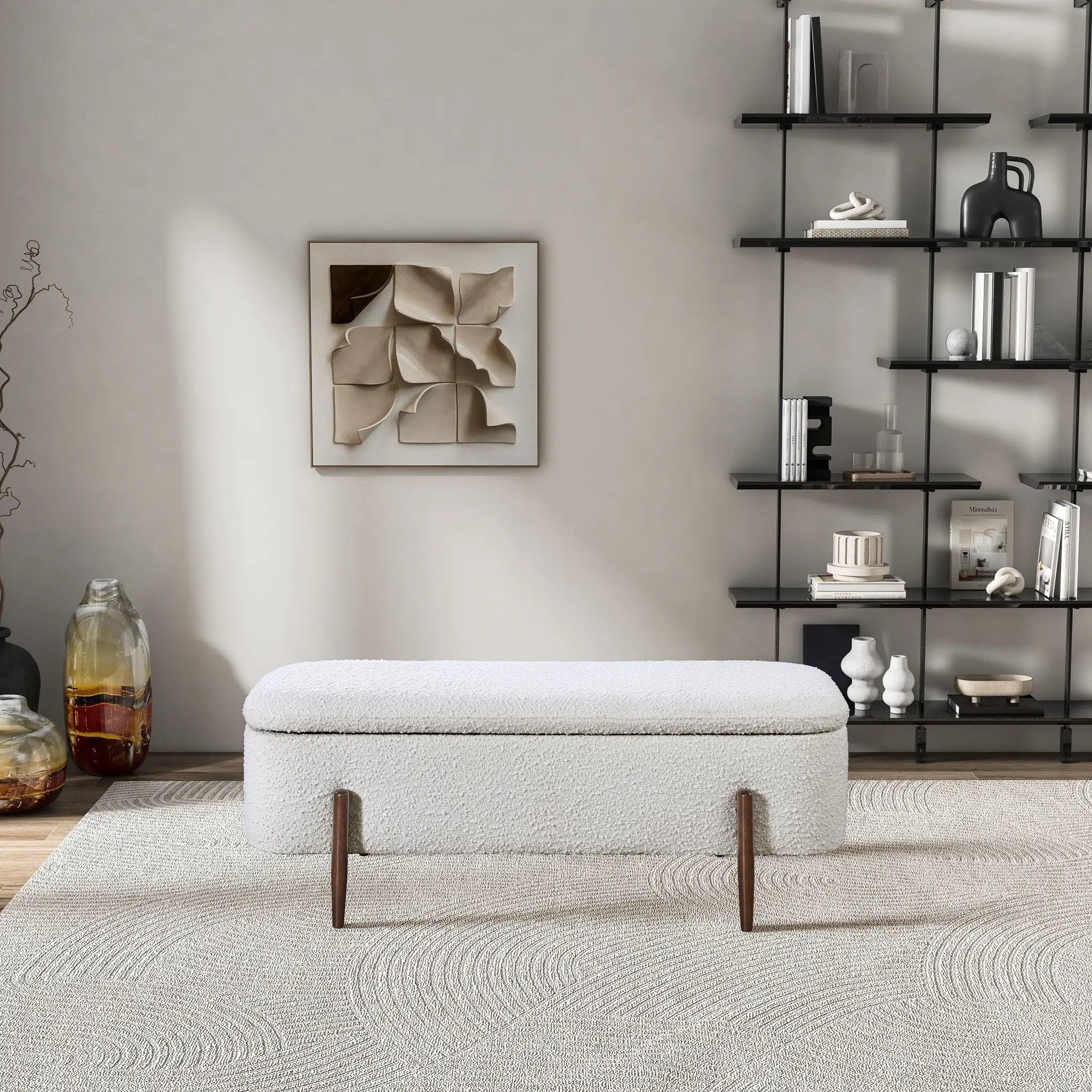 Sarna - Storage Bench - Ivory by Unique Piece Furniture