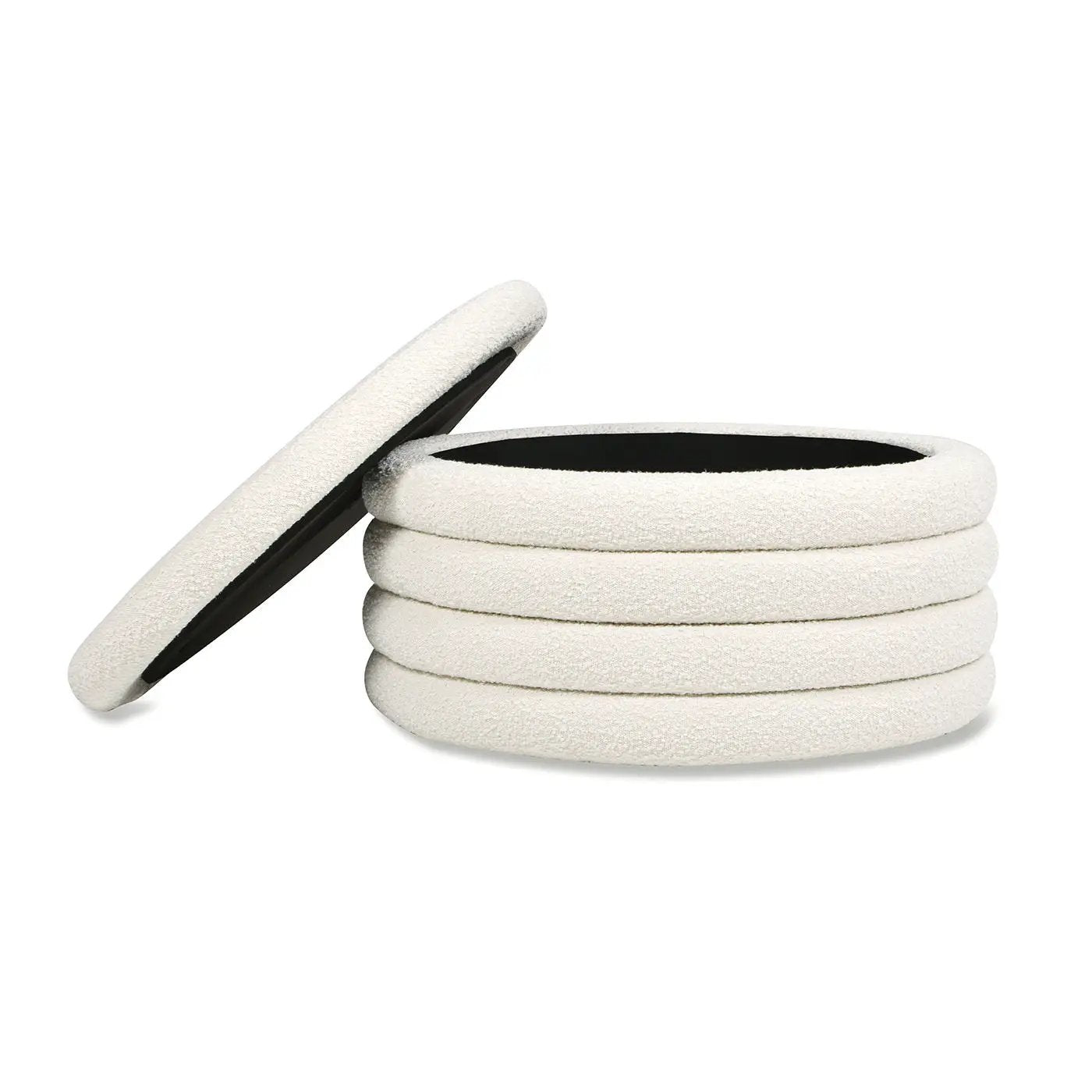 Fuji - Oversized Round Storage Ottoman by Unique Piece Furniture