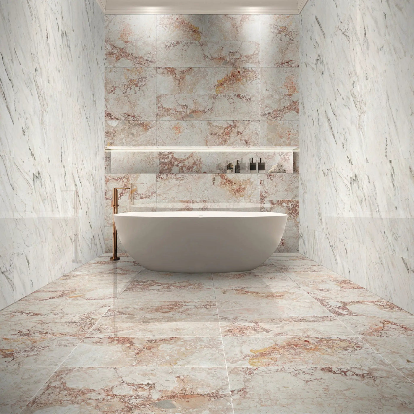 Natural Marble Polished Tile For Wall And Floor (Set of 4) by HouseOfZazla