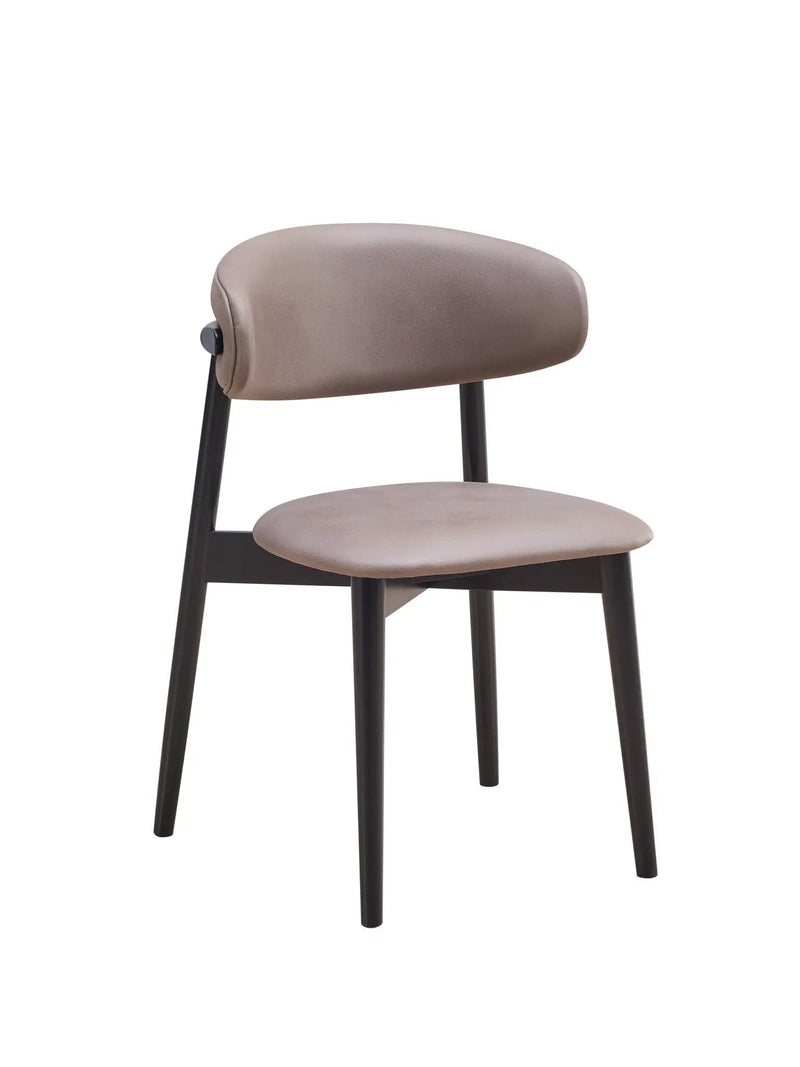 Lanae - Polished Microfiber Side Chair (Set of 2) - Gray by HouseOfZazla